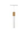 12W System Shift Hangit Wood LED pendel - CCT switch, 25°, hvit, 90cm kabel