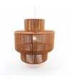 Brun Ø40cm pendel - E27-fatning, 2m ledning, papirsnor