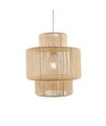 Beige Ø30cm pendel - E27 sokkel, 2m ledning, flettet papirsnor