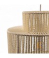 Beige Ø30cm pendel - E27 sokkel, 2m ledning, flettet papirsnor
