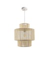 Beige Ø30cm pendel - E27 sokkel, 2m ledning, flettet papirsnor
