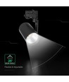 35W 3-faset LED skinnepot - Svart, 4000K, Cree-brikke, 6 års garanti