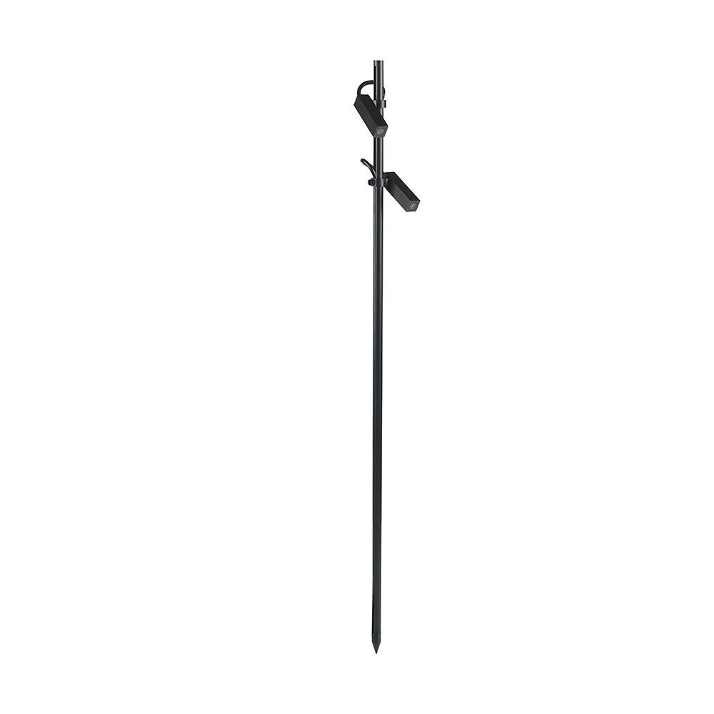 V-Tac 4W dobbel LED spydspot - Svart aluminium, 4000K, utendørs - Kulør : Nøytral
