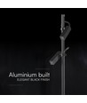 V-Tac 4W dobbel LED spydspot - Svart aluminium, 4000K, utendørs