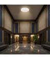 12W LED sensorlampe - Rund, PIR-sensor, Cree-brikke, hvit, 6400K