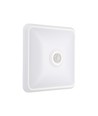 12W LED-sensorlampe, CCT - 3 lysfarger, PIR-sensor, 6 års garanti, Cree, kvadratisk, hvit