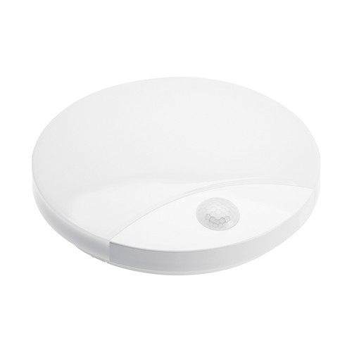 V-Tac 15W LED utendørs vegglampe med sensor - Rund, hvit, Cree-brikke, CCT