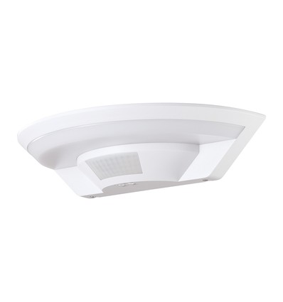 10W LED utendørs vegglampe med PIR-sensor - Hvit, 4000K, Cree-brikke