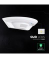 10W LED utendørs vegglampe med PIR-sensor - Hvit, 4000K, Cree-brikke