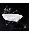 10W LED utendørs vegglampe med PIR-sensor - Hvit, 4000K, Cree-brikke