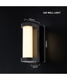 V-Tac 8W LED vegglampe - IP44, 3000K, utendørs