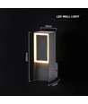 V-Tac 5W LED vegglampe - IP54, 3000K, utendørs