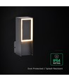 V-Tac 5W LED vegglampe - IP54, 3000K, utendørs
