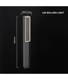 V-Tac 24W LED pullertlampe, 80cm - IP54, 3000K, utendørs