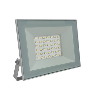 30W LED flomlyskaster - Hvit, 6500K