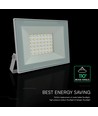 30W LED flomlyskaster - Hvit, 6500K