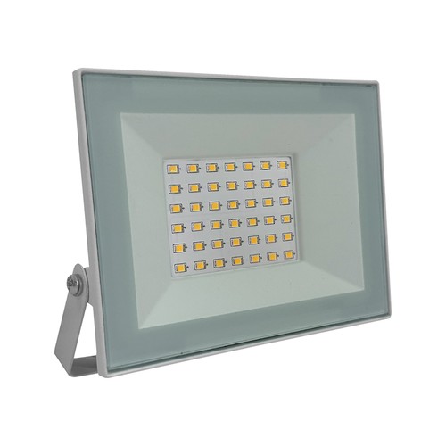 V-Tac 30W LED flomlys - Hvit hus, 4000K