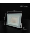V-Tac 30W LED flomlys - Hvit hus, 4000K