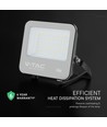 50W LED flomlyskaster - 185lm/W, Cree-chip, svart, 6 års garanti