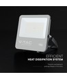 V-Tac 100W LED flomlys - 185lm/W, Cree-brikke, svart hus, 6 års garanti