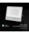 200W LED flomlys - 185lm/W, Cree-brikke, svart hus, 6 års garanti