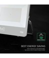 200W LED flomlys - 185lm/W, Cree-brikke, svart hus, 6 års garanti