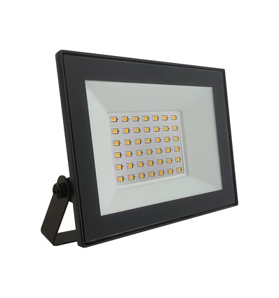 V-Tac 30W Slimline LED flomlys - Svart hus, 4000K
