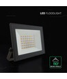 V-Tac 30W Slimline LED flomlys - Svart hus, 4000K