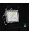 V-Tac LED solcelle-flomlys med PIR-sensor - 150lm/W, IP65, 6000K