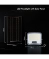 V-Tac 12W solcelle LED-flomlys - IP65, svart, 3-i-1