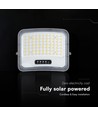 V-Tac 12W solcelle LED-flomlys - IP65, svart, 3-i-1
