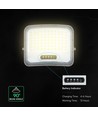 V-Tac 12W solcelle LED-flomlys - IP65, svart, 3-i-1