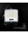 20W LED projektør med solcellepanel - IP65, sort, 3-i-1, utendørs