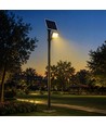 V-Tac 25W LED flomlys med solcelle - IP65, svart