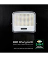 V-Tac 25W LED flomlys med solcelle - IP65, svart