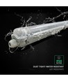V-Tac 150cm T8 LED armatur - For 1x 150cm LED-rør, IP65 vanntett