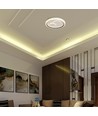 V-Tac 2x30W LED dekorativ taklampe - Dimmbar, 3-i-1 CCT, RF fjernkontroll, hvit/grå