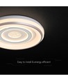 V-Tac 2x30W dimbar LED taklampe - Inkl. fjernkontroll, 3-i-1 CCT, hvit