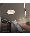 V-Tac 2x30W dimbar LED taklampe - Inkl. fjernkontroll, 3-i-1 CCT, hvit