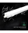 150cm 48W vanntett komplett LED-armatur - 120lm/W, CCT