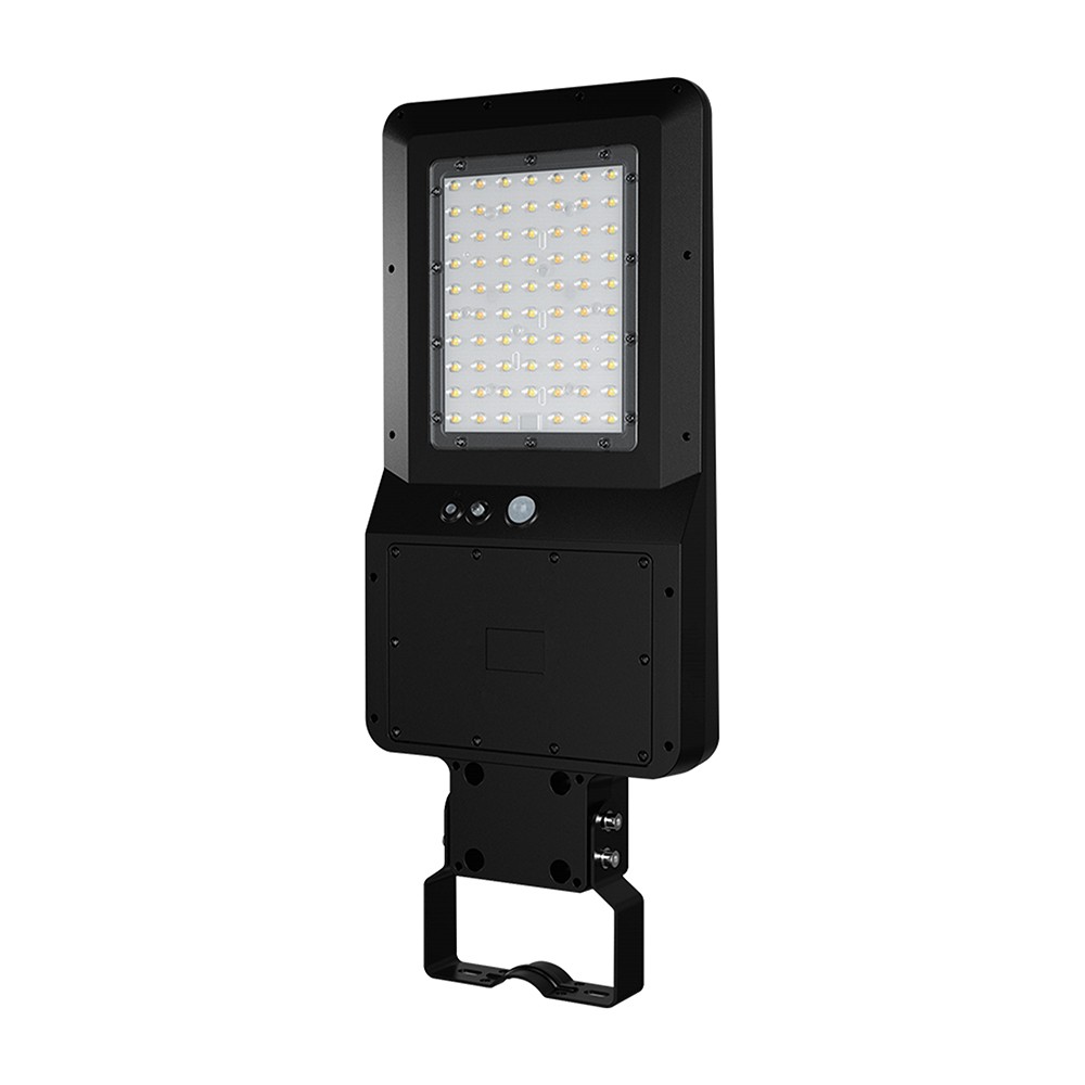 V-Tac 40W LED solcelle gatelykt - 9,6V, LiFePO4-batteri, CCT - Kulør : 3-i-1