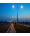 V-Tac 150W justerbar LED gatelykt - 120lm/W, Cree chip, 6500K, 6 års garanti