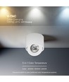 V-Tac 12W LED påbyggingsspot CCT - IP44, hvit, Cree chip