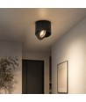 12W LED utenpåliggende spot - IP44, svart, CCT, Cree-brikke