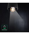 V-Tac 18W LED utenpåliggende spot - IP44, svart, CCT, Cree-brikke