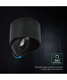 V-Tac 18W LED utenpåliggende spot - IP44, svart, CCT, Cree-brikke