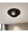 V-Tac 12W CCT LED downlight - IP44, svart, Cree-brikke