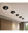 V-Tac 18W LED downlight - IP44, CCT, Cree-brikke, svart