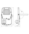 20W LED flomlys med sensor - PIR, CCT