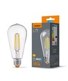 E27 6W dimbar filament LED-pære - ST64, nøytral hvit